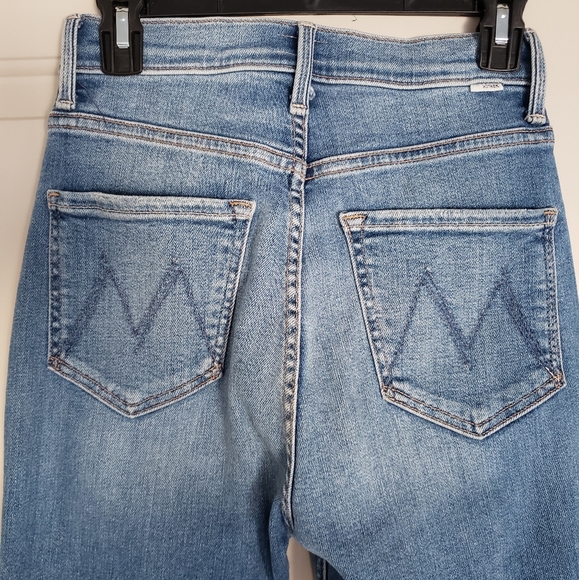 Mother jeans high waisted rider ankle fray "party like a pirate" size 25 - Picture 8 of 15